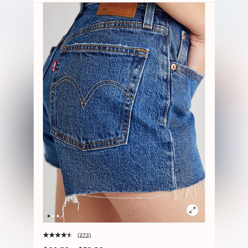 Levi's® Premium • NWT 501® ORIGINAL FIT HIGH RISE WOMEN'S SHORTS sz 26